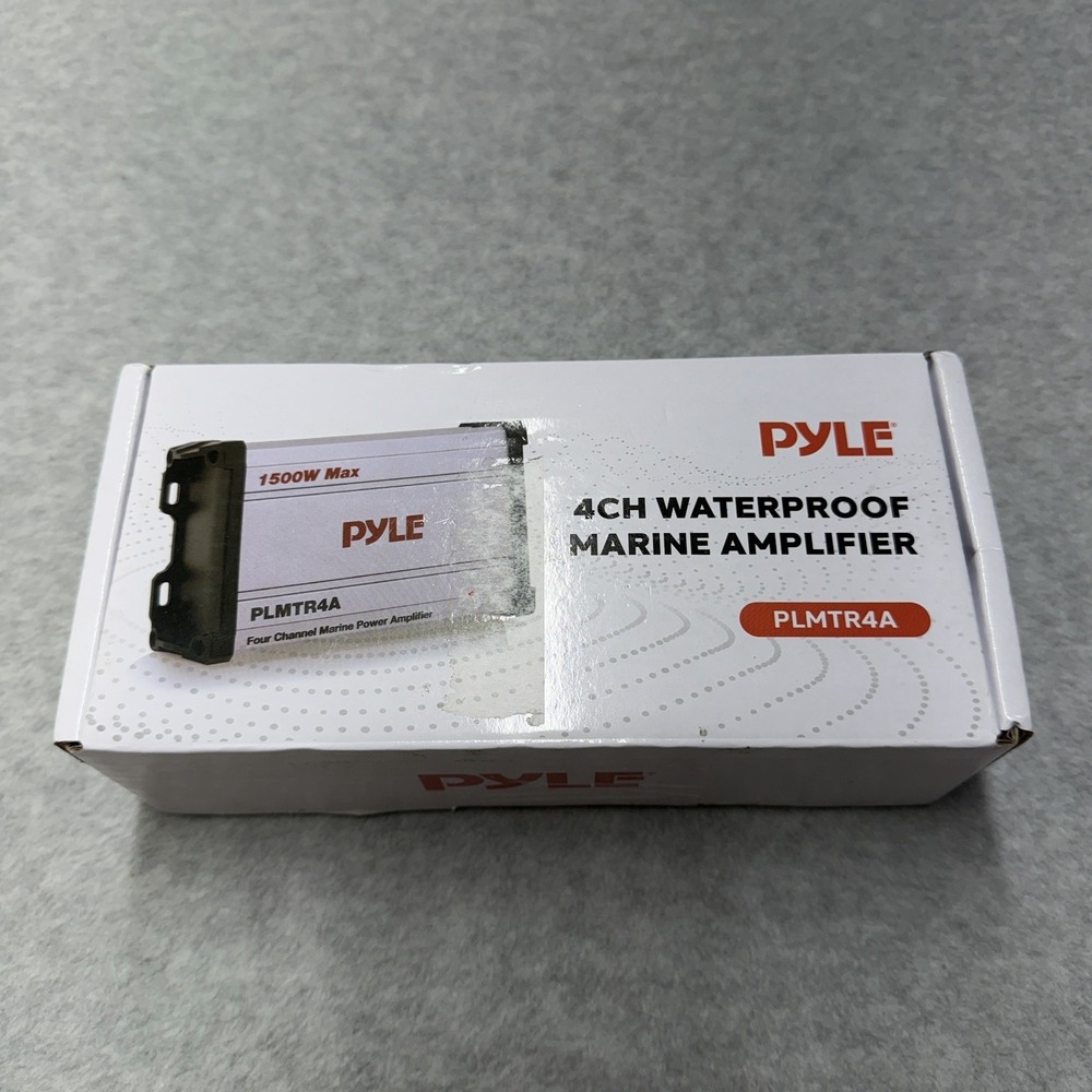 PYLE PLMTR4A 4-Ch. Waterproof Rated Amplifier Marine Grade Sport Amp for ATV/UTV